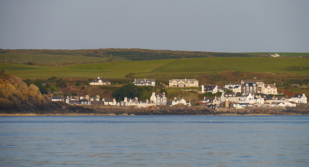 Portpatrick Scotland - The harbour entrance is there somewhere